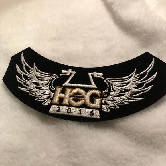 Harley Davidson HOG 2016 rocker patch and pin set biker - Picture 2 of 5
